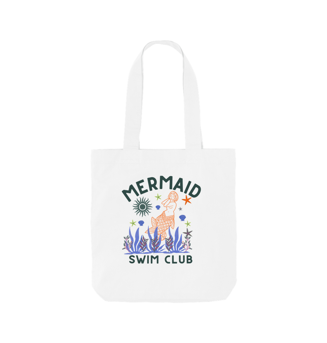 White Mermaid Swim Club - Wild Swimming - Tote Bag