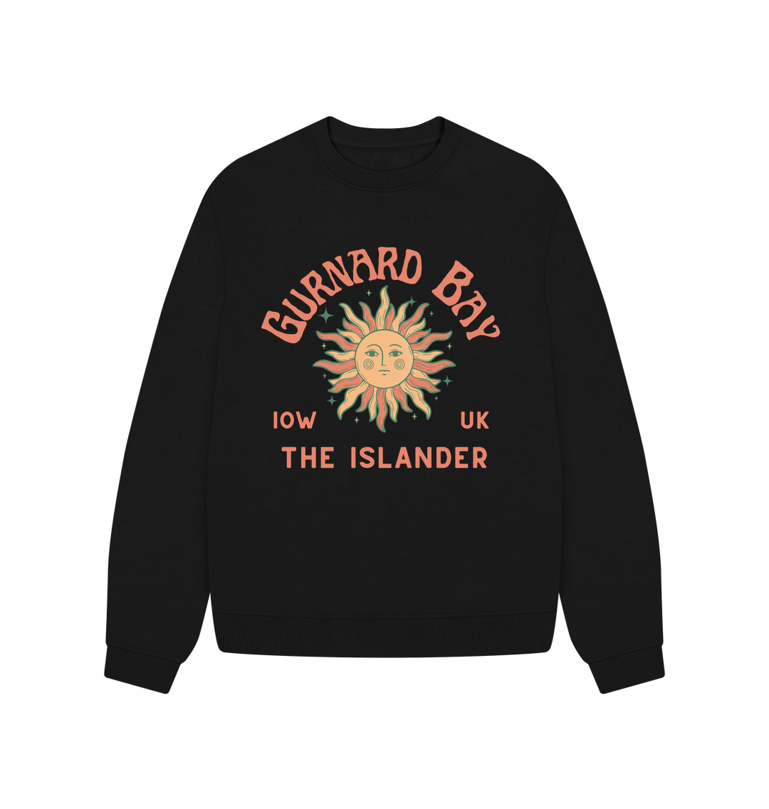 Black Gurnard Bay- Women's oversized sweatshirt - Sunshine and stars - The Islander