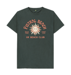 Dark Grey Fistral Beach - UK Beach club Tee - Unisex Tshirt - Beach More\/Worry Less