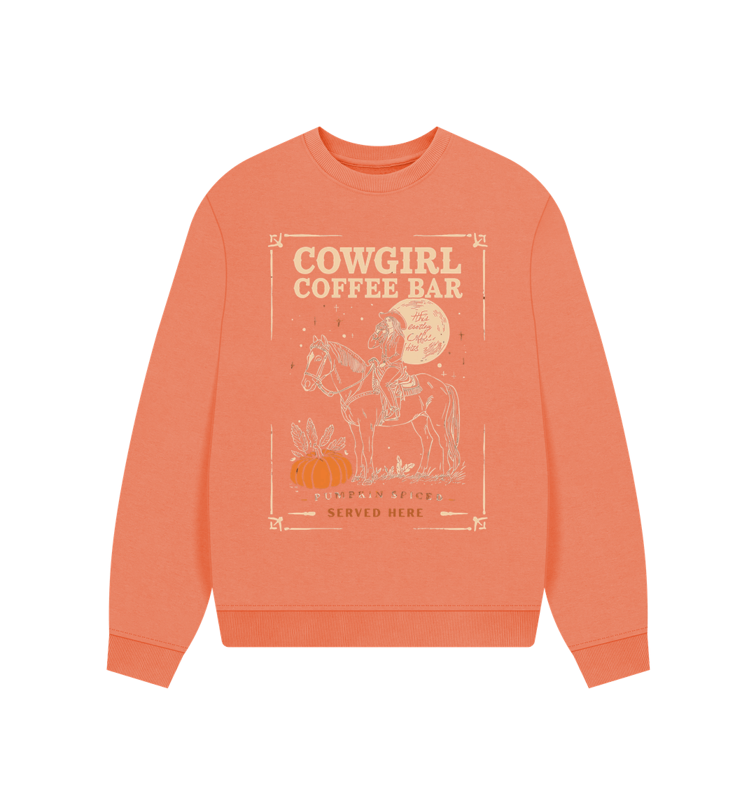 Apricot Printed Sweater Front