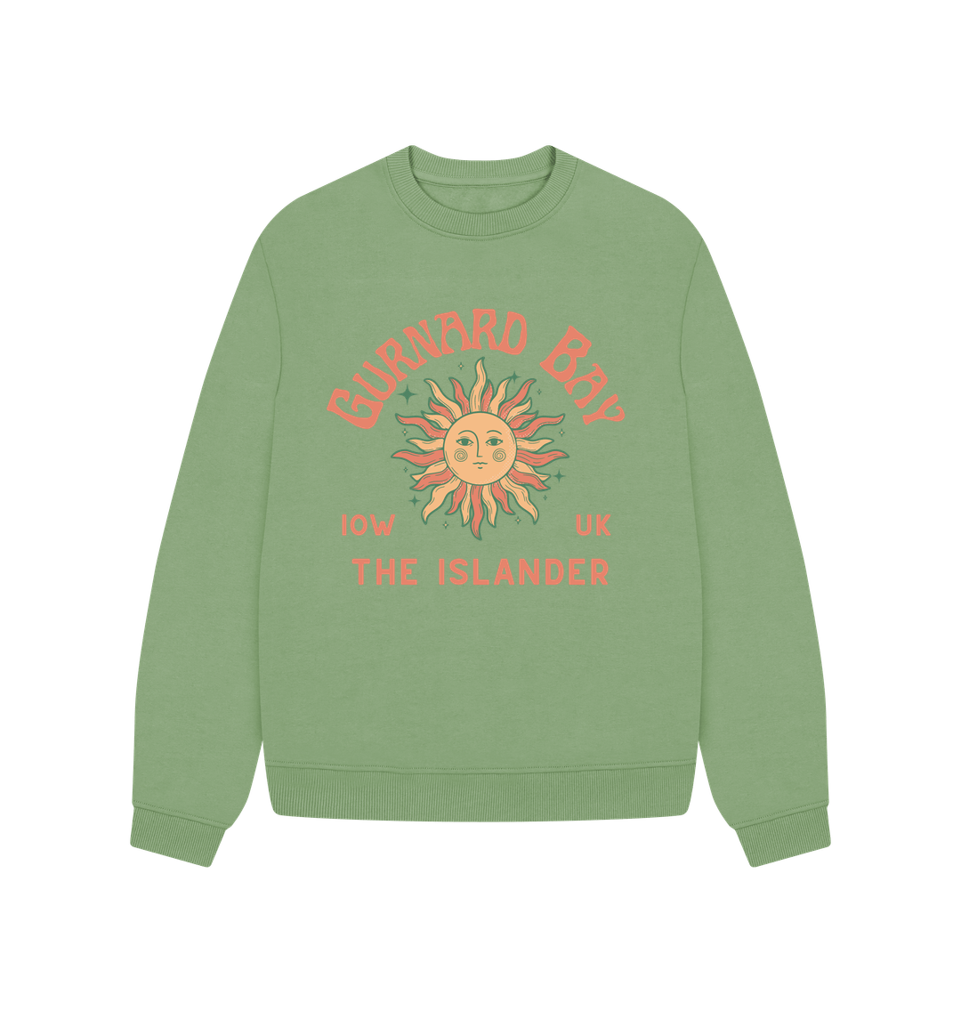 Sage Gurnard Bay- Women's oversized sweatshirt - Sunshine and stars - The Islander