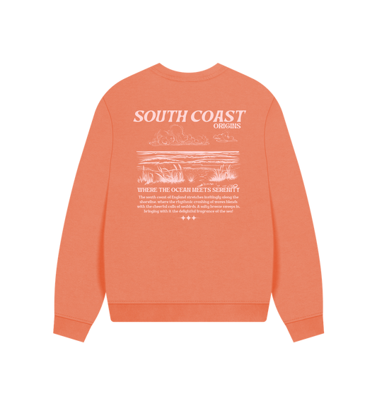Apricot Printed Sweater Back