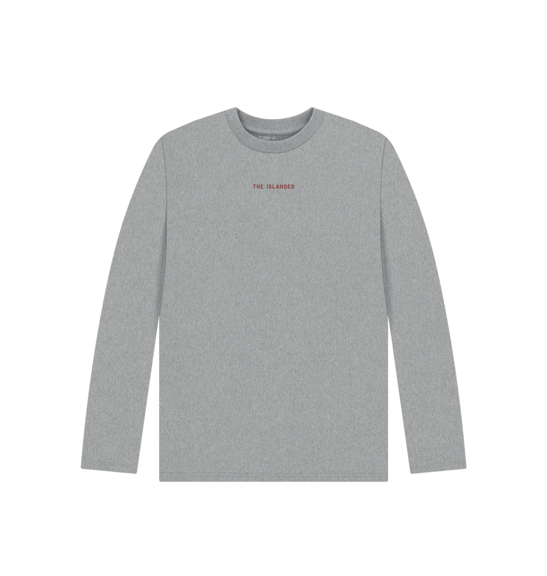 Athletic Grey Respect Our Planet - Kids Long Sleeve T Shirt  - Organic Cotton