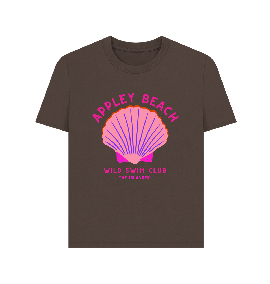 Chocolate Appley Beach - Pink Wild Swim Club - Women's T Shirt
