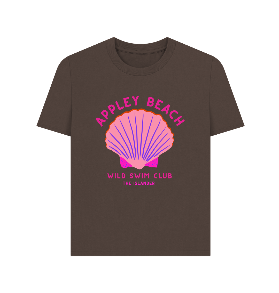 Chocolate Appley Beach - Pink Wild Swim Club - Women's T Shirt