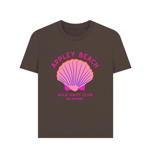 Chocolate Appley Beach - Pink Wild Swim Club - Women's T Shirt