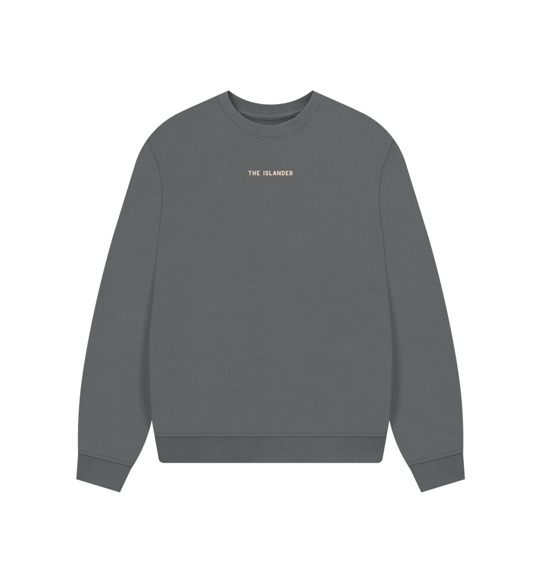 Slate Grey Durdle Door, Dorset - Wild Swim Club - Women's Oversized Style Sweatshirt