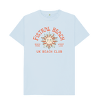 Sky Blue Fistral Beach - UK Beach club Tee - Unisex Tshirt - Beach More\/Worry Less
