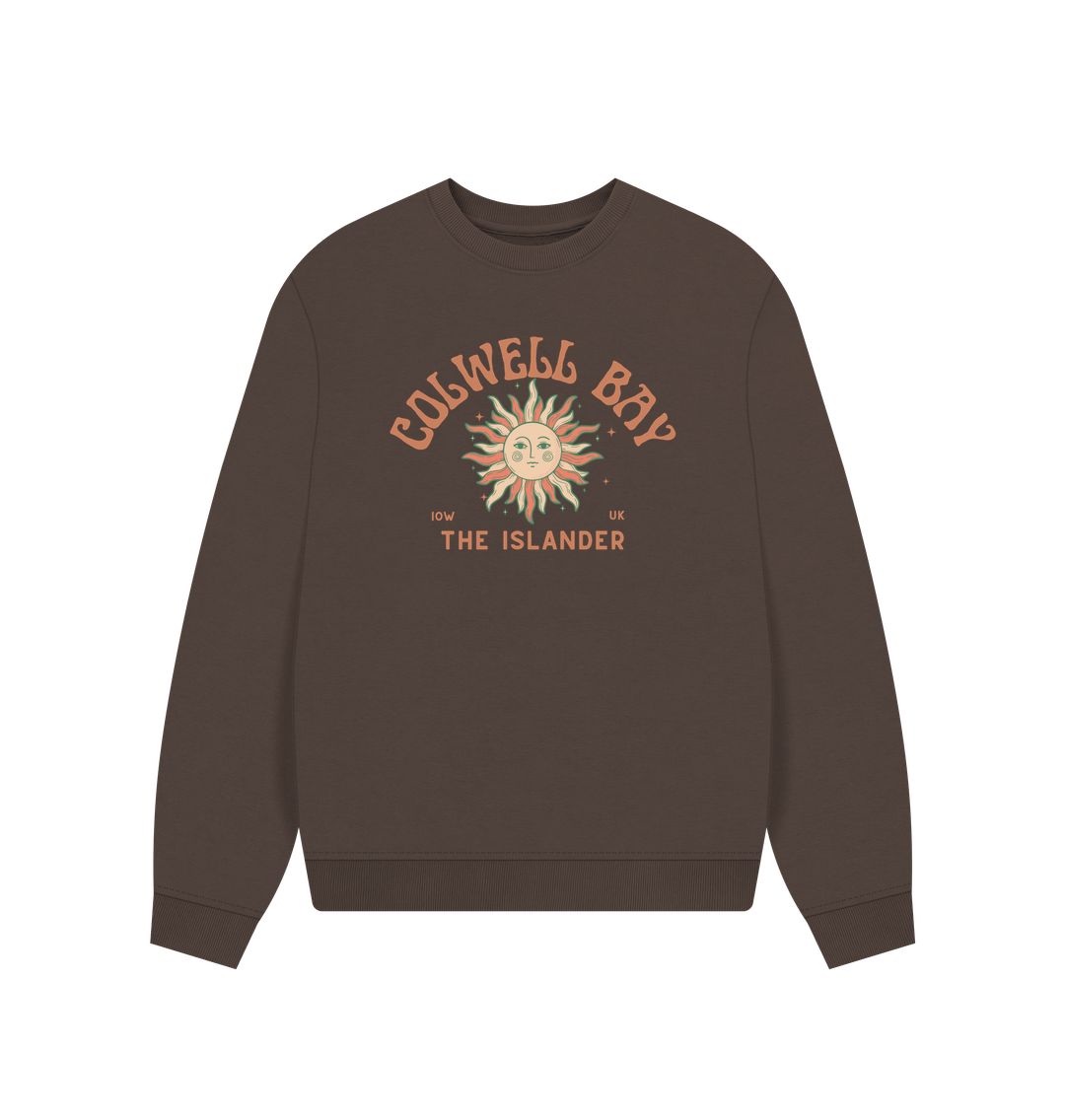 Chocolate Colwell Bay - The Islander - Women's Oversized Style Sweatshirt.