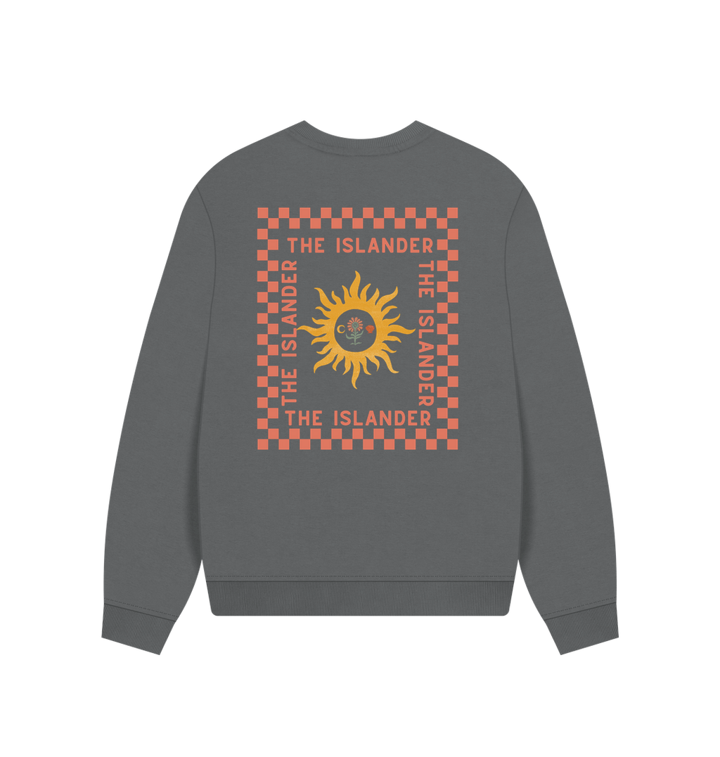 Slate Grey Printed Sweater