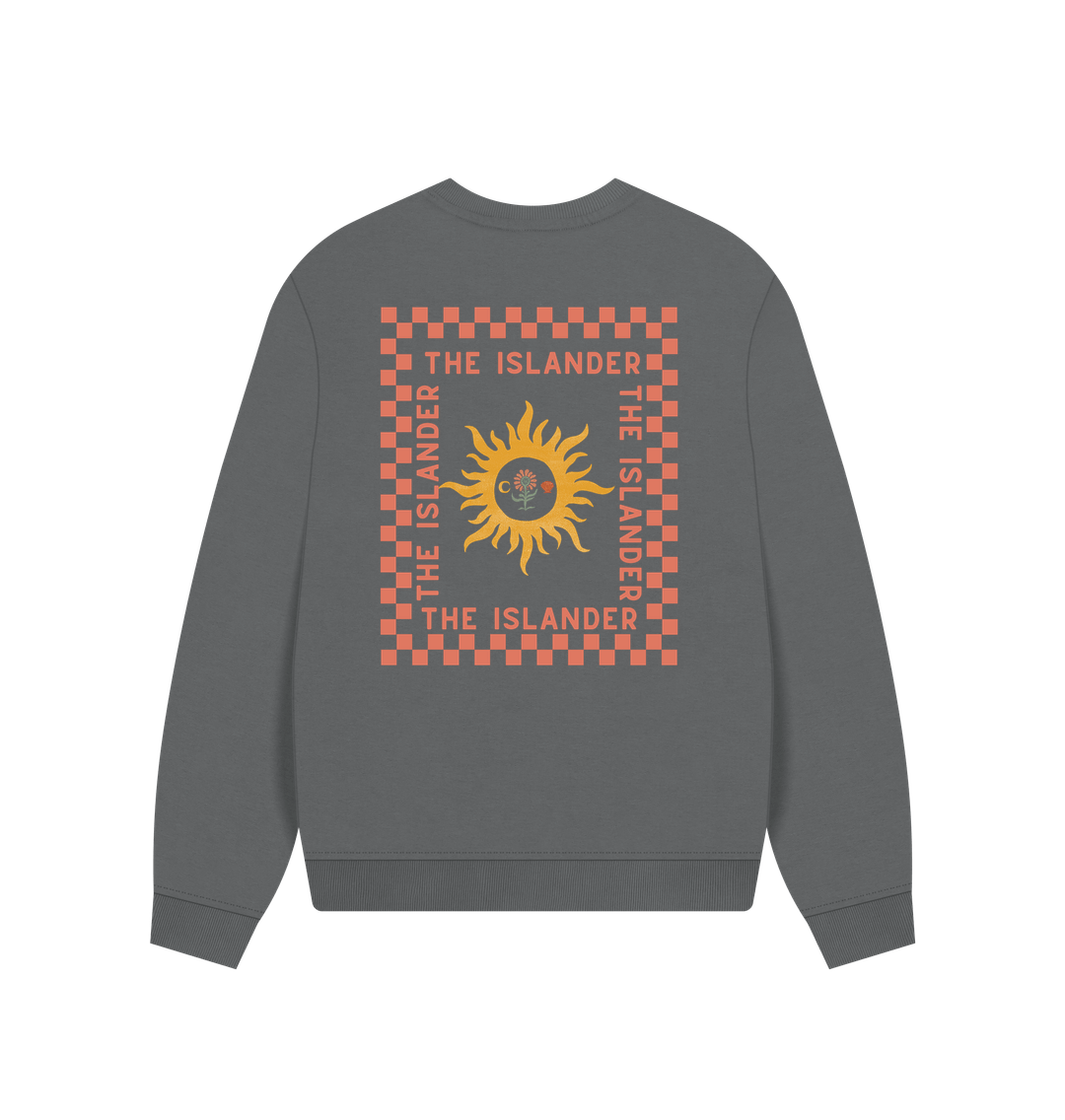 Slate Grey Printed Sweater