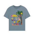 Stone Blue Printed T-shirt