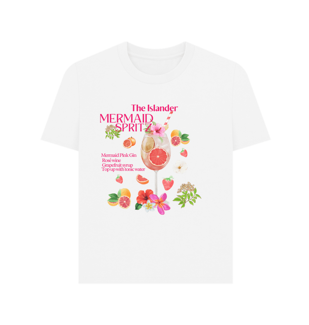 White Mermaid Spritz - The Islander Cocktail - Women's Tshirt - Isle of Wight