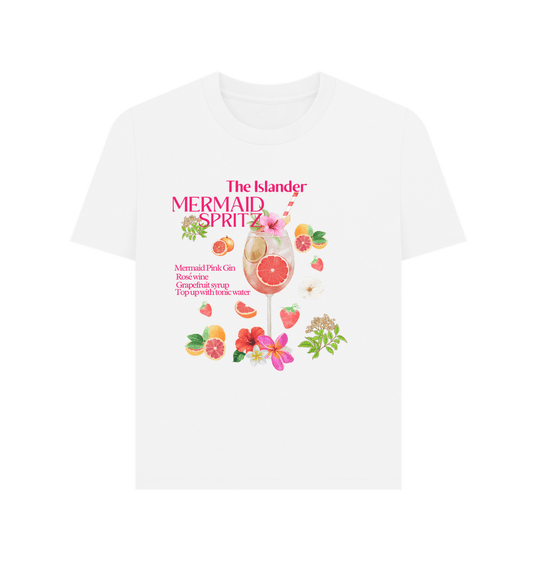 White Mermaid Spritz - The Islander Cocktail - Women's Tshirt - Isle of Wight