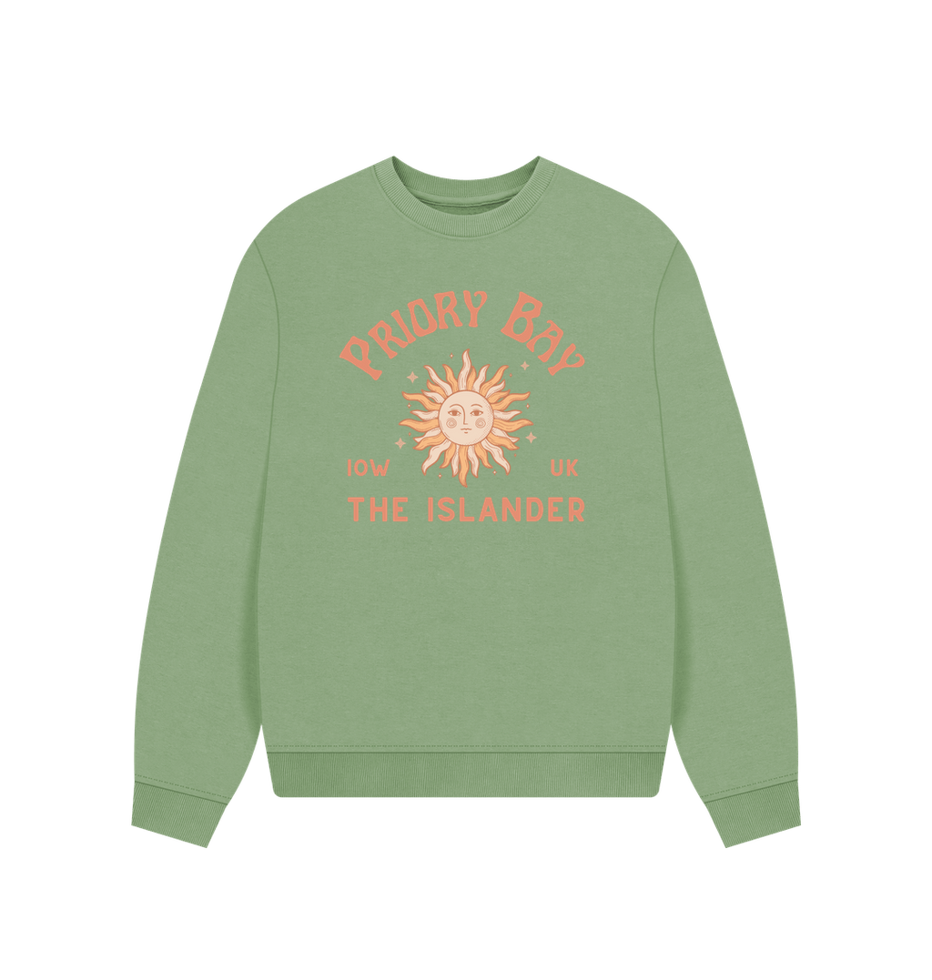 Sage Priory Bay - Women's Oversized Sweatshirt - The Islander