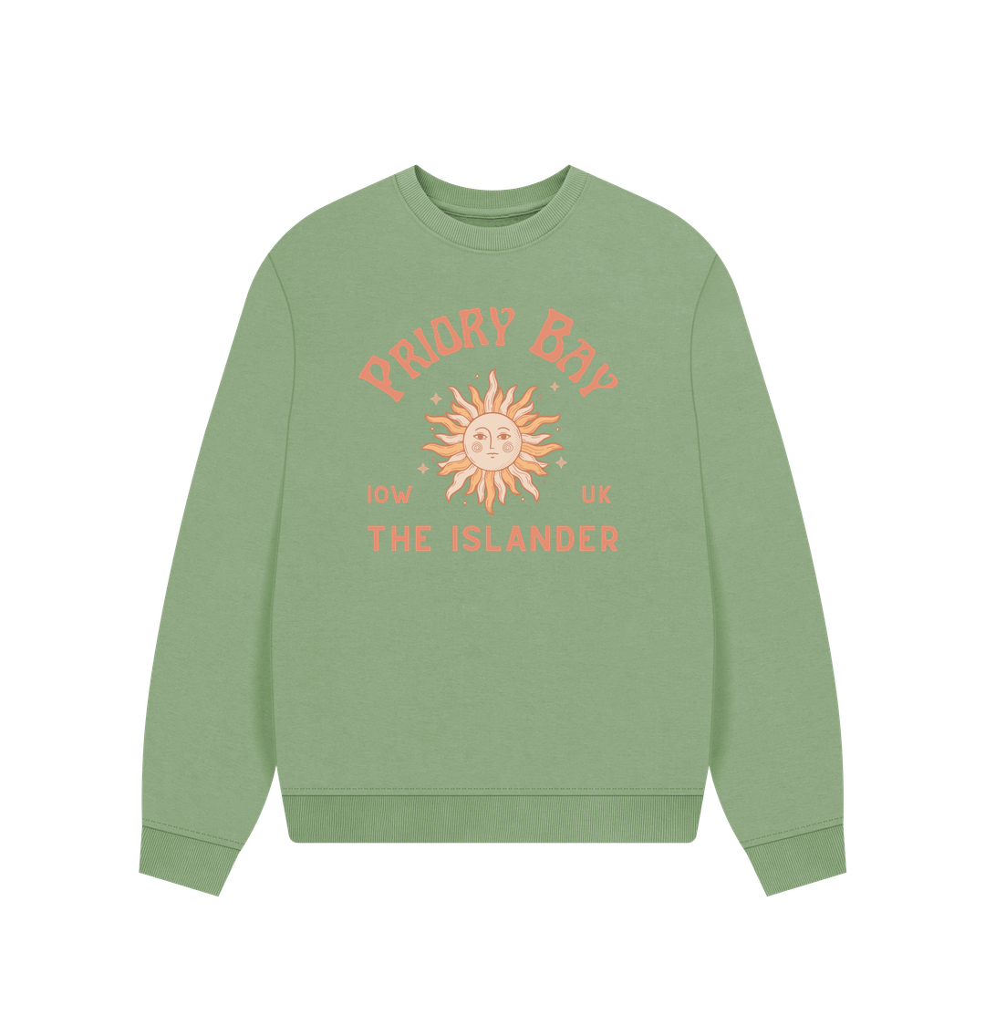 Sage Priory Bay - Women's Oversized Sweatshirt - The Islander