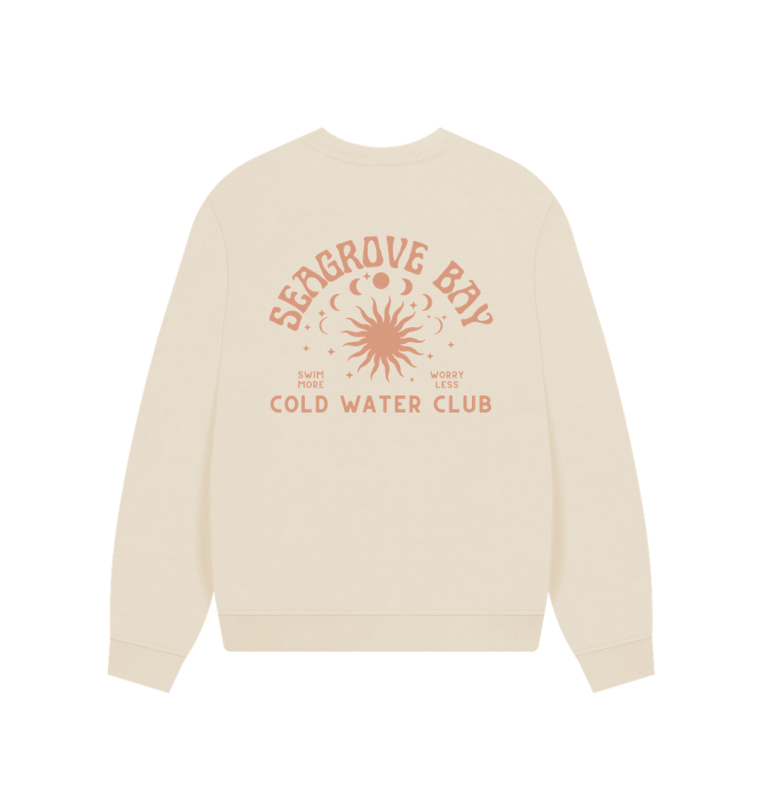 Seagrove Bay - Front and Back Print - Cold Water Club - Women's Oversized Style Sweatshirt