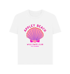 White Appley Beach - Pink Wild Swim Club - Women's T Shirt