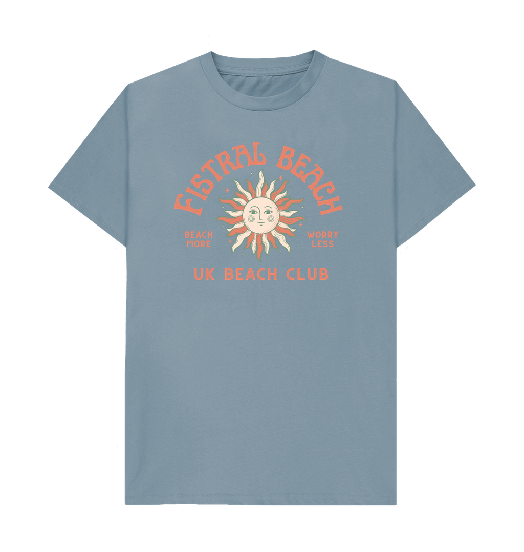 Stone Blue Printed T-shirt