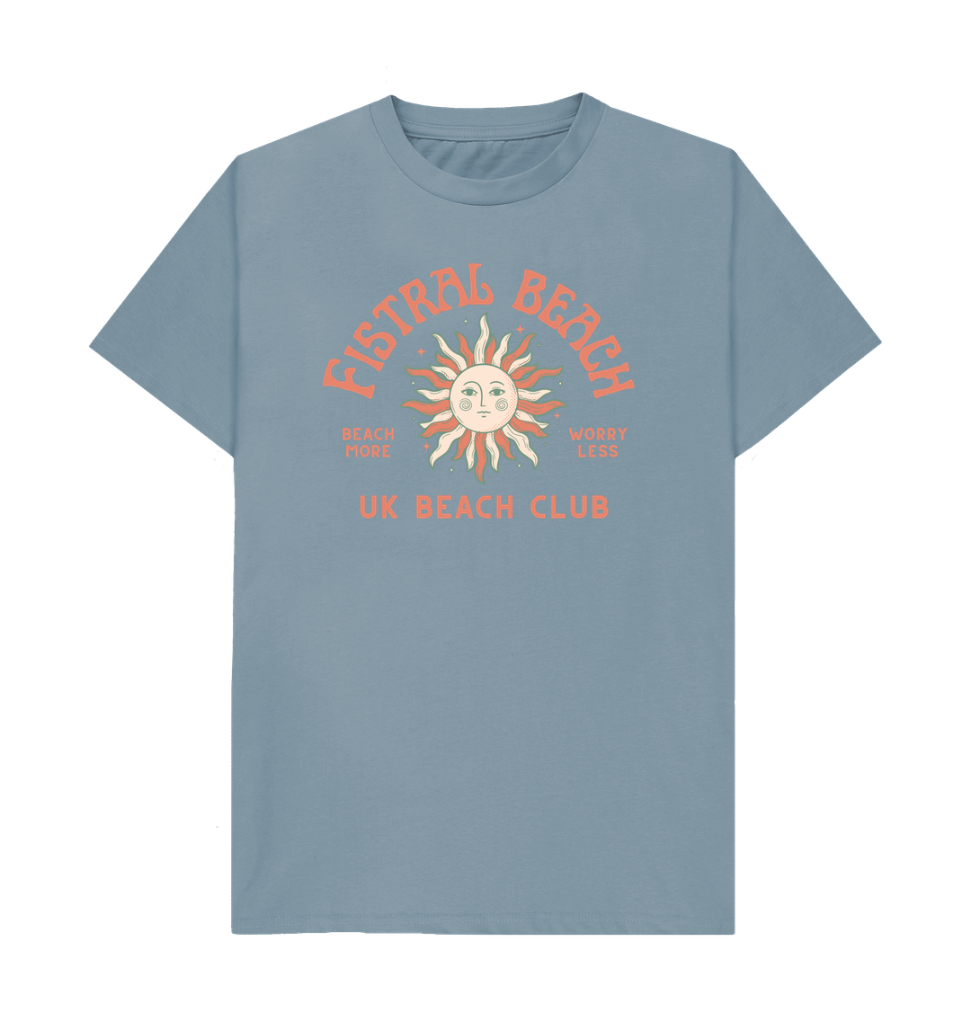 Stone Blue Printed T-shirt