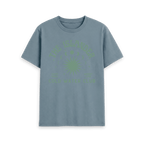 Stone Blue Printed T-shirt Front