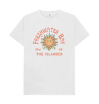 White Freshwater Bay - Mens\/Unisex Tshirt - Sunshine and stars - The Islander
