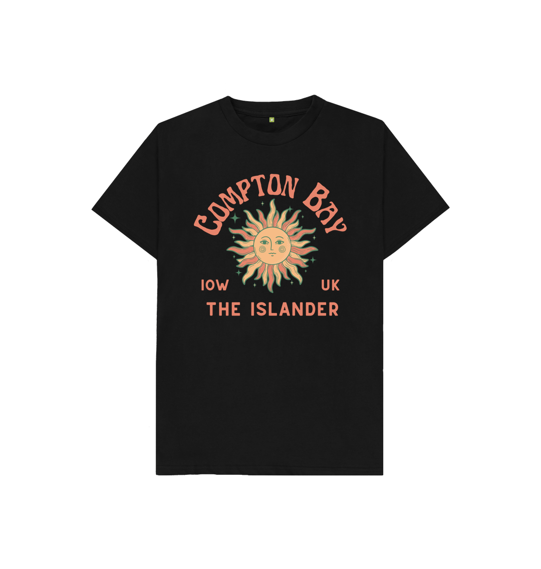 Black Compton Bay - Kids Tshirt - The Islander - 100% Organic Cotton