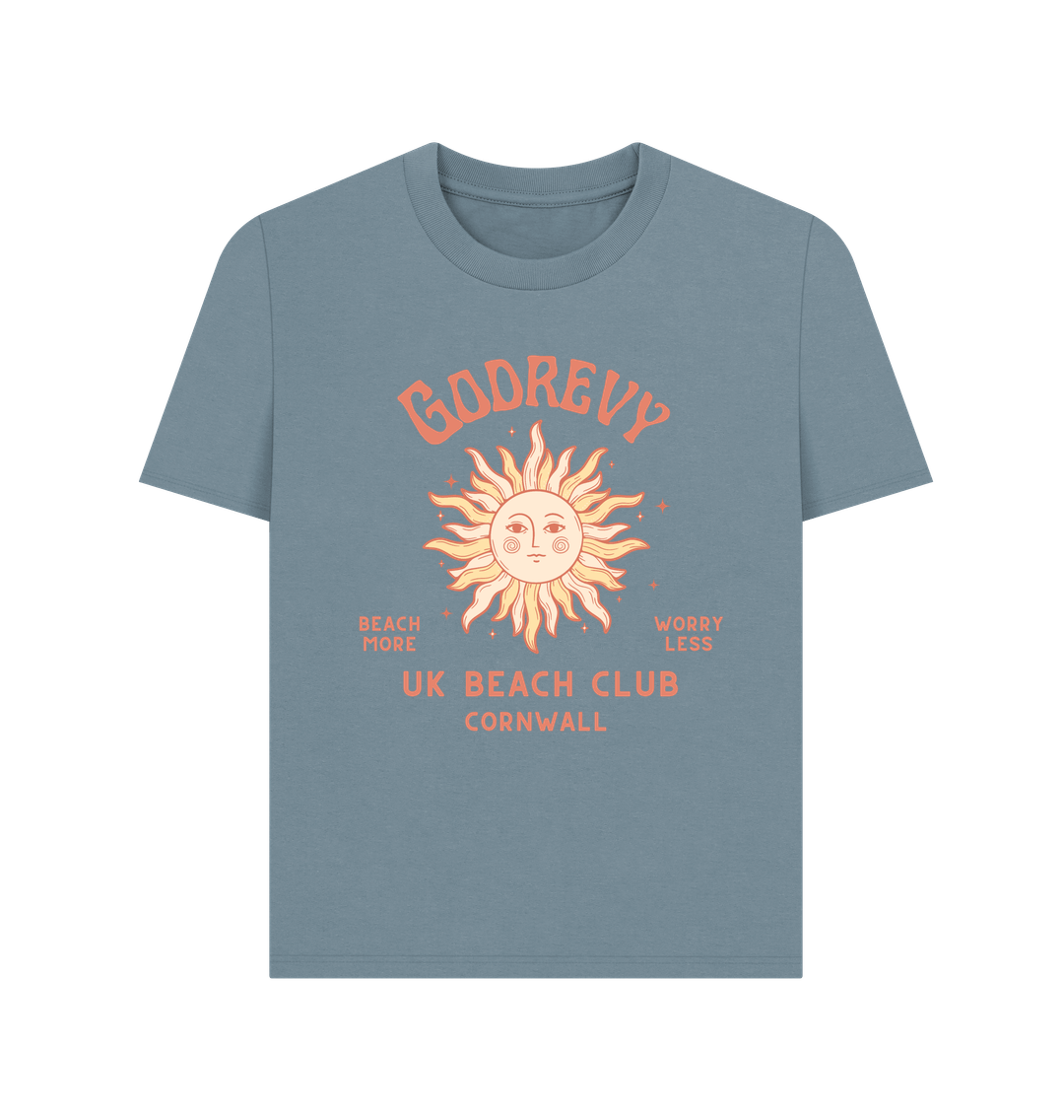 Stone Blue Printed T-shirt