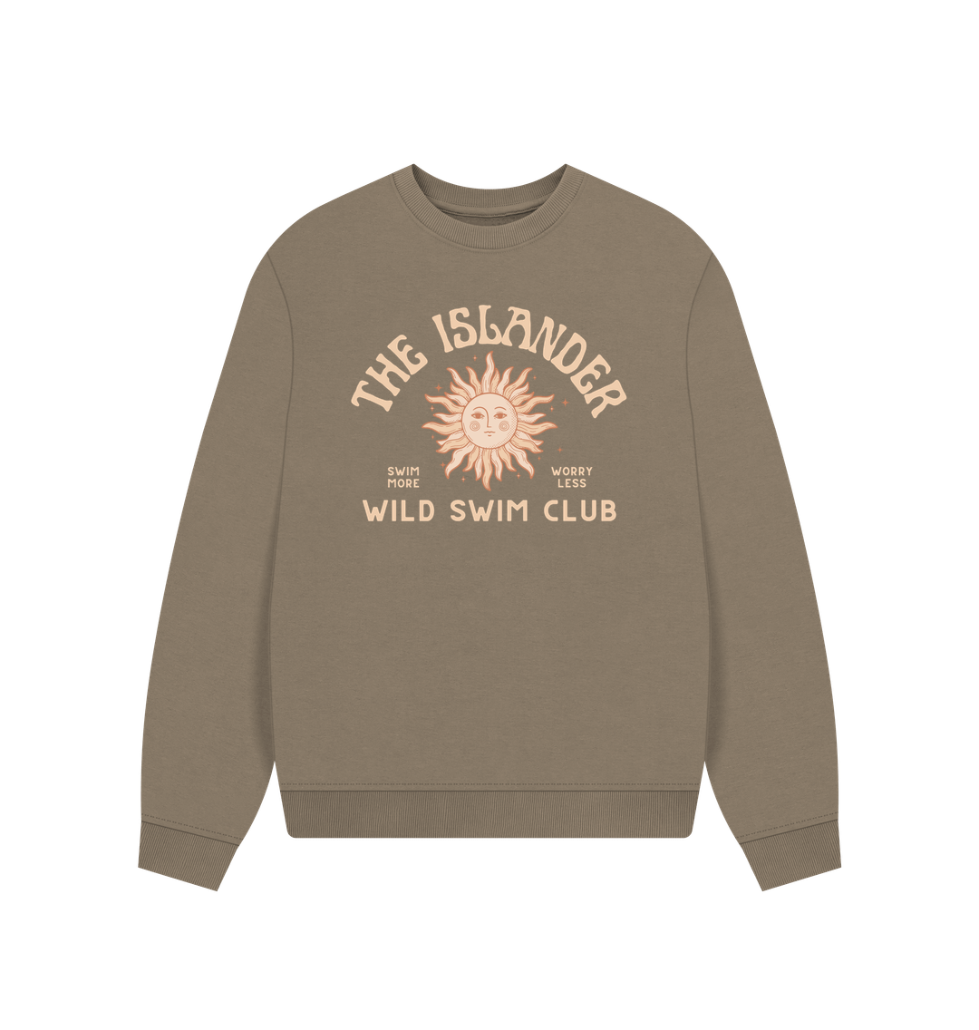 Willow The Islander - Wild swim Club - Women's Oversized Style Sweatshirt