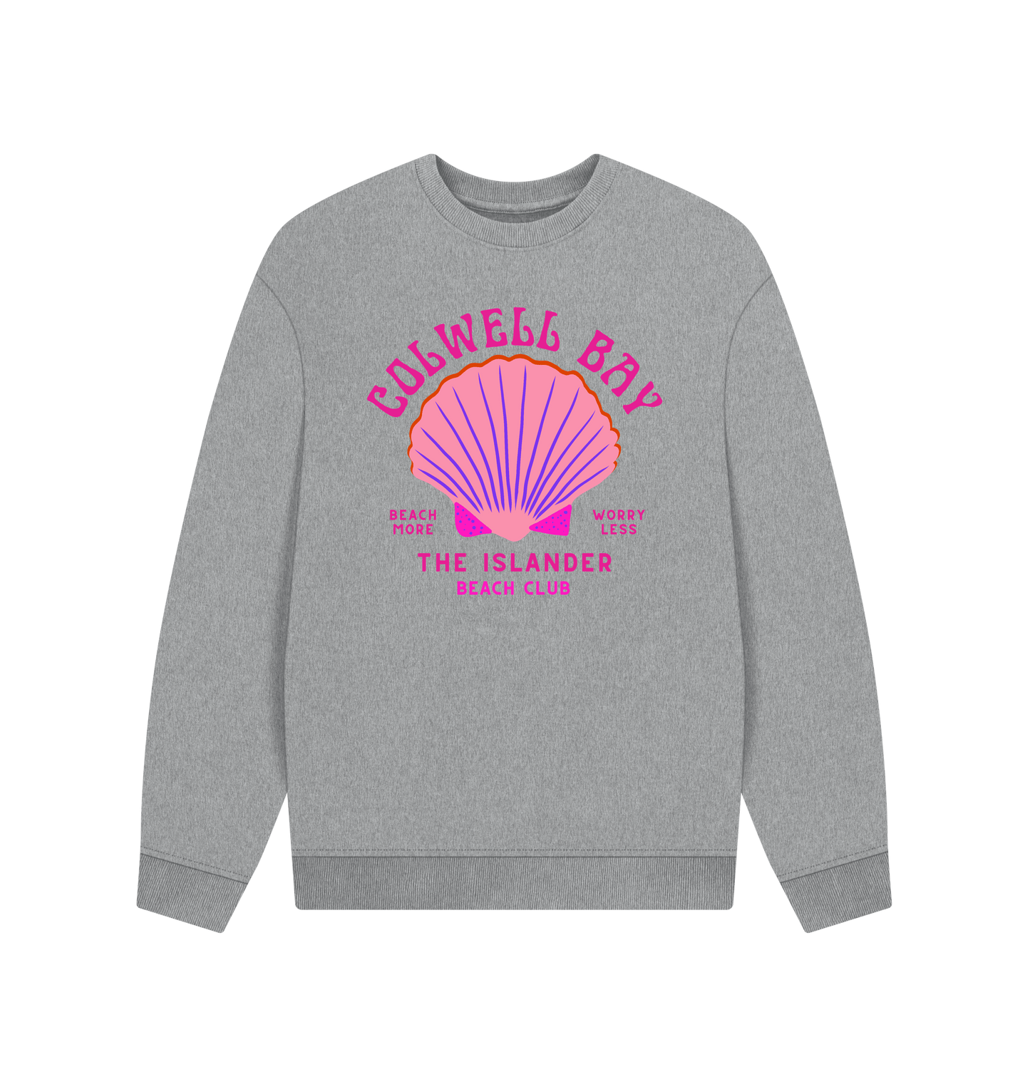 Athletic Grey Printed Sweater Front