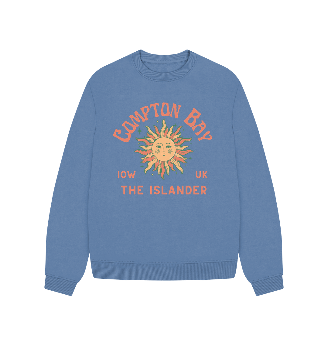 Solent Compton Bay - Women's oversized sweatshirt - Sunshine and stars - The Islander