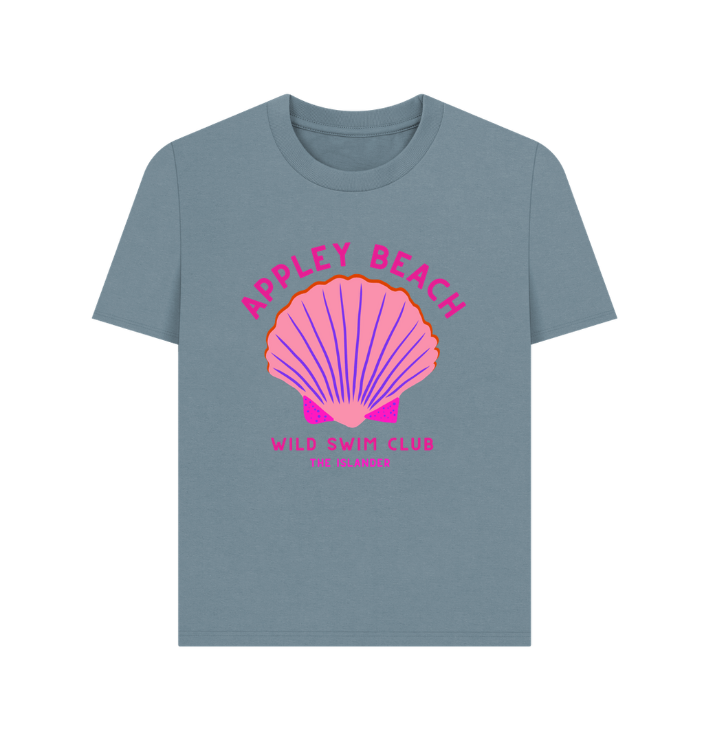 Stone Blue Printed T-shirt
