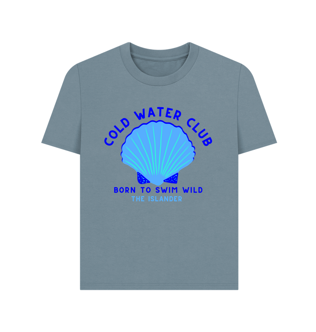 Stone Blue Printed T-shirt