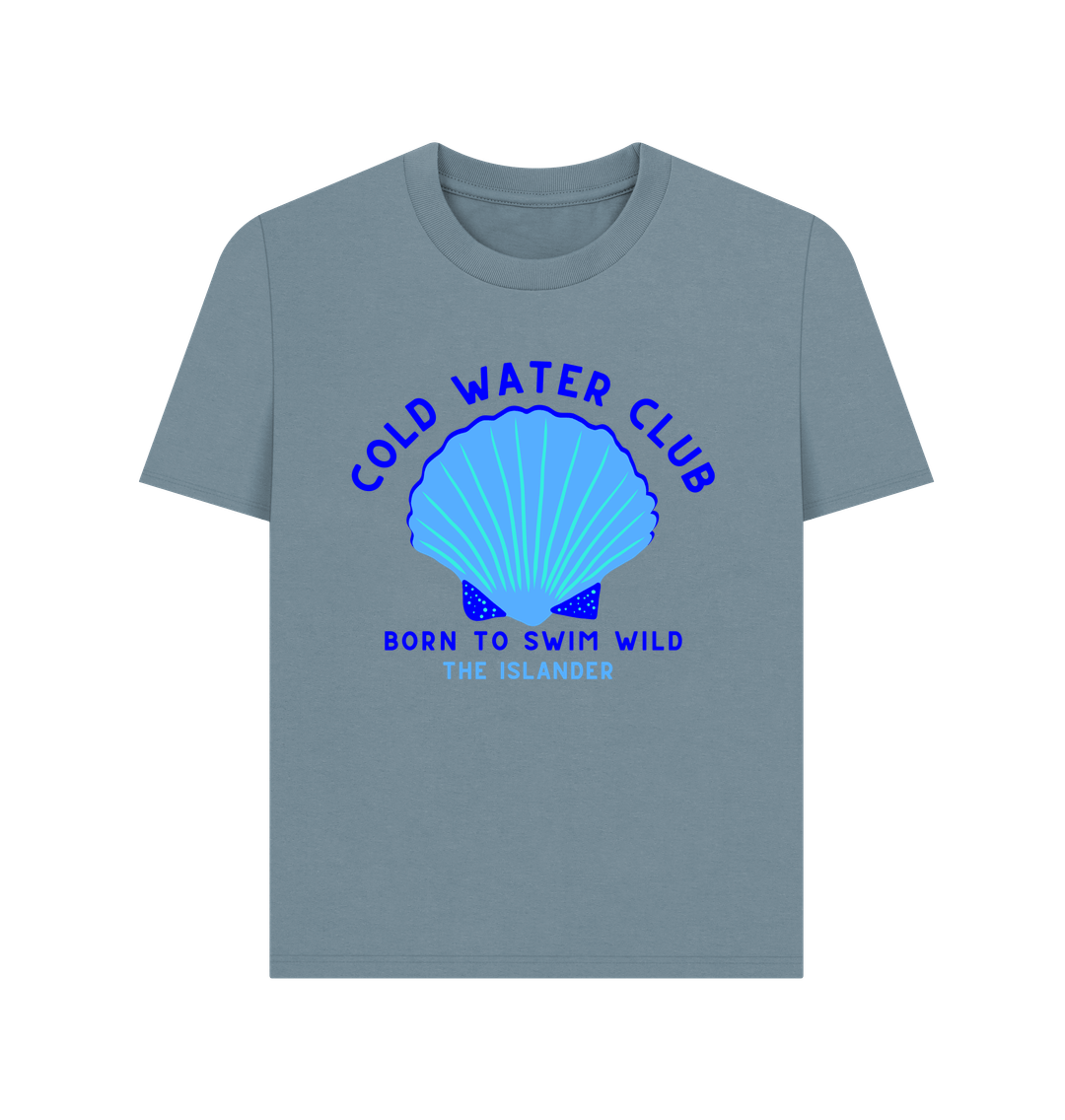 Stone Blue Printed T-shirt