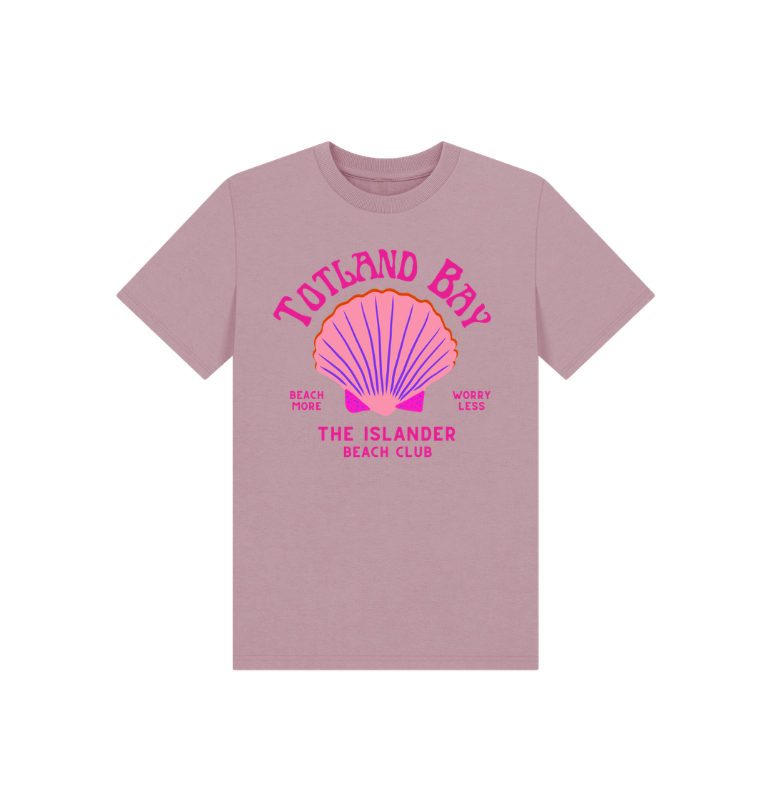 Mauve Totland Bay - Pink Beach Club - Kids T Shirt