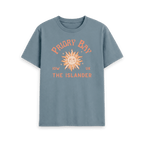Stone Blue Printed T-shirt Front