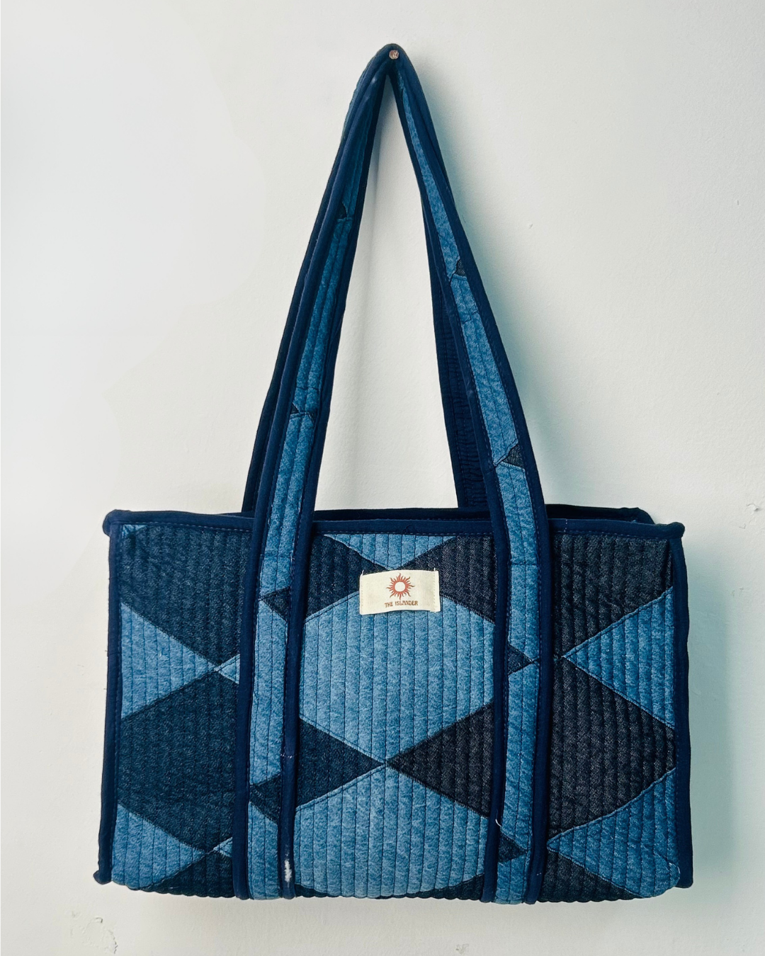 Denim Midi Tote Bag