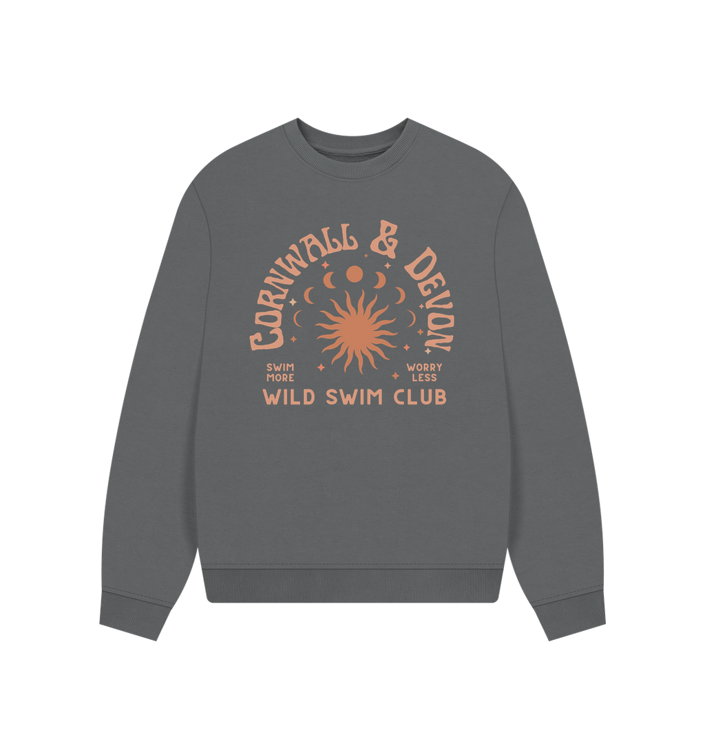 Slate Grey Printed Sweater