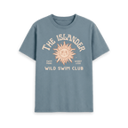 Stone Blue Printed T-shirt Front