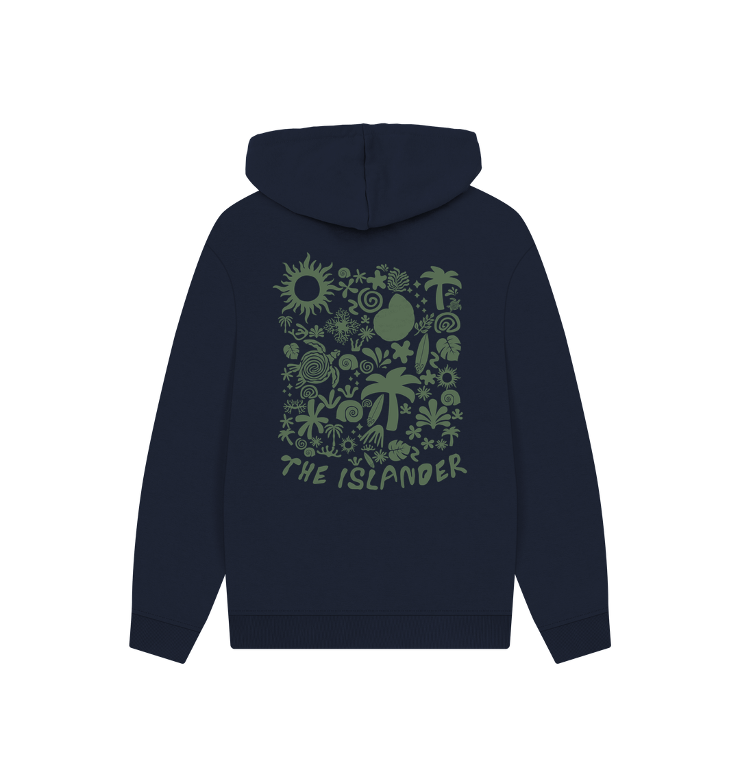 Abstract Island Life - Unisex Oversized Style Hoodie - Organic Cotton