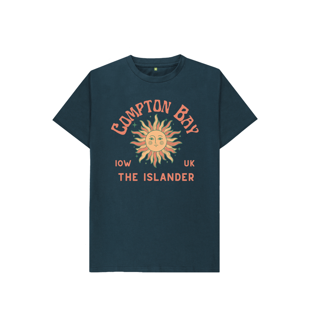 Denim Blue Compton Bay - Kids Tshirt - The Islander - 100% Organic Cotton