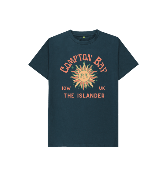 Denim Blue Compton Bay - Kids Tshirt - The Islander - 100% Organic Cotton