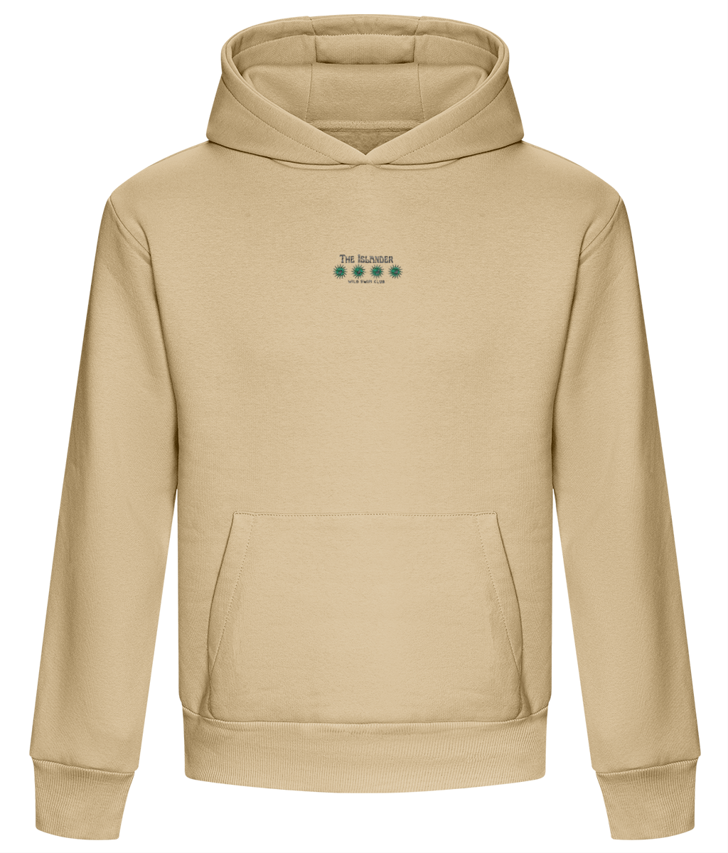 Heavyweight Premium Boxy Shape Hoodie - Wild Swim Embroidered - The Islander