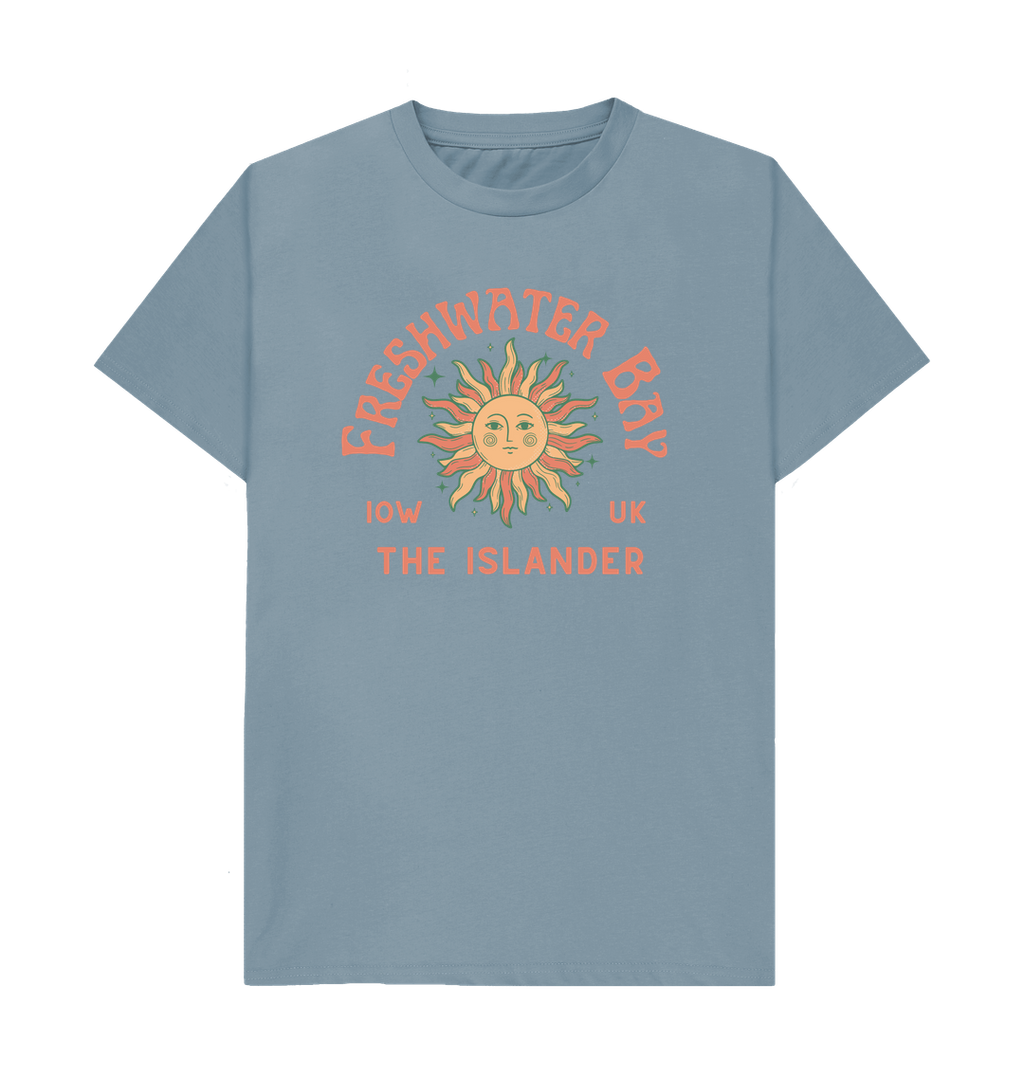 Stone Blue Printed T-shirt