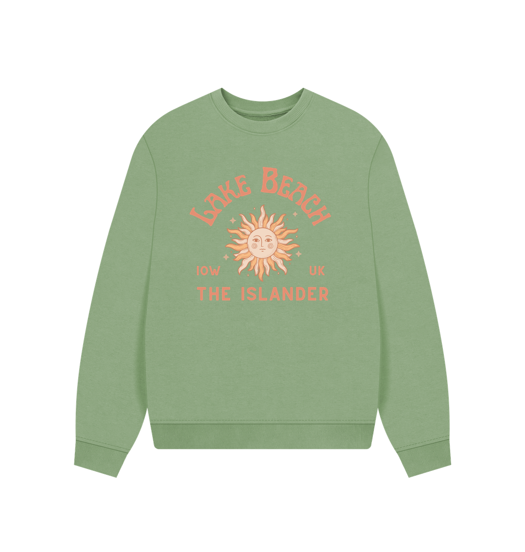 Sage Lake Beach - The Islander - Women's Oversized Style Sweatshirt