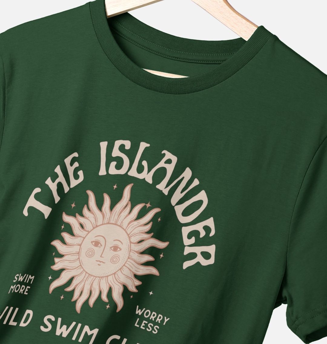The Islander Wild Swim - Unisex T Shirt - Wild Swimming Gift
