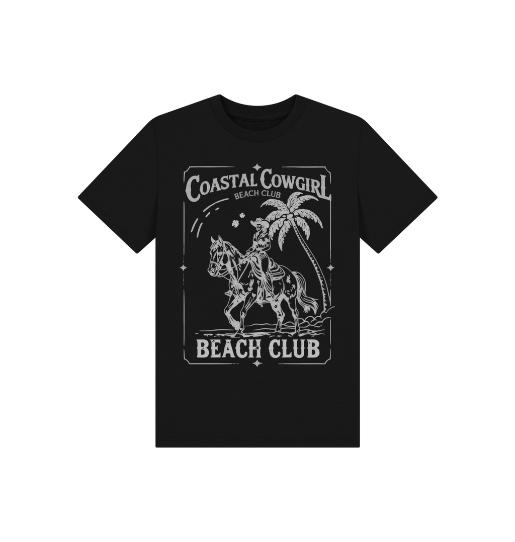 Black Printed Kids T-Shirt