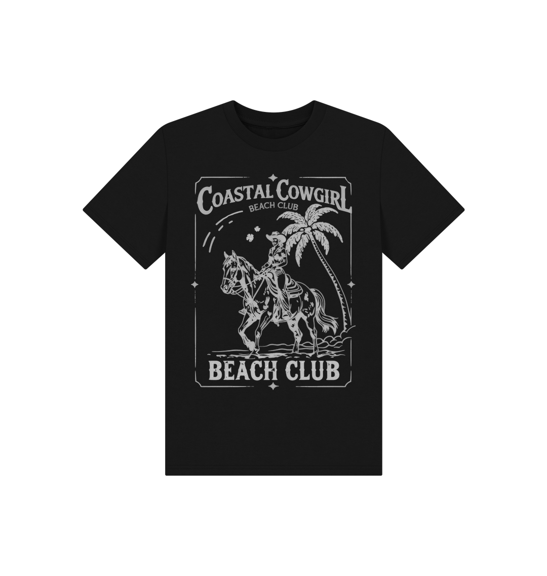Black Printed Kids T-Shirt