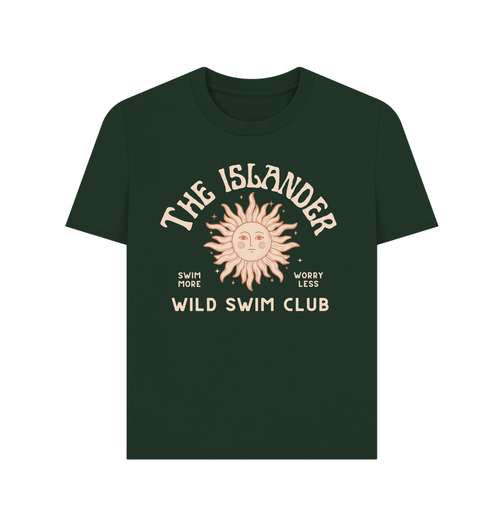 Evergreen The Islander - Wild Swimming Club - Women's T shirt - Isle of Wight
