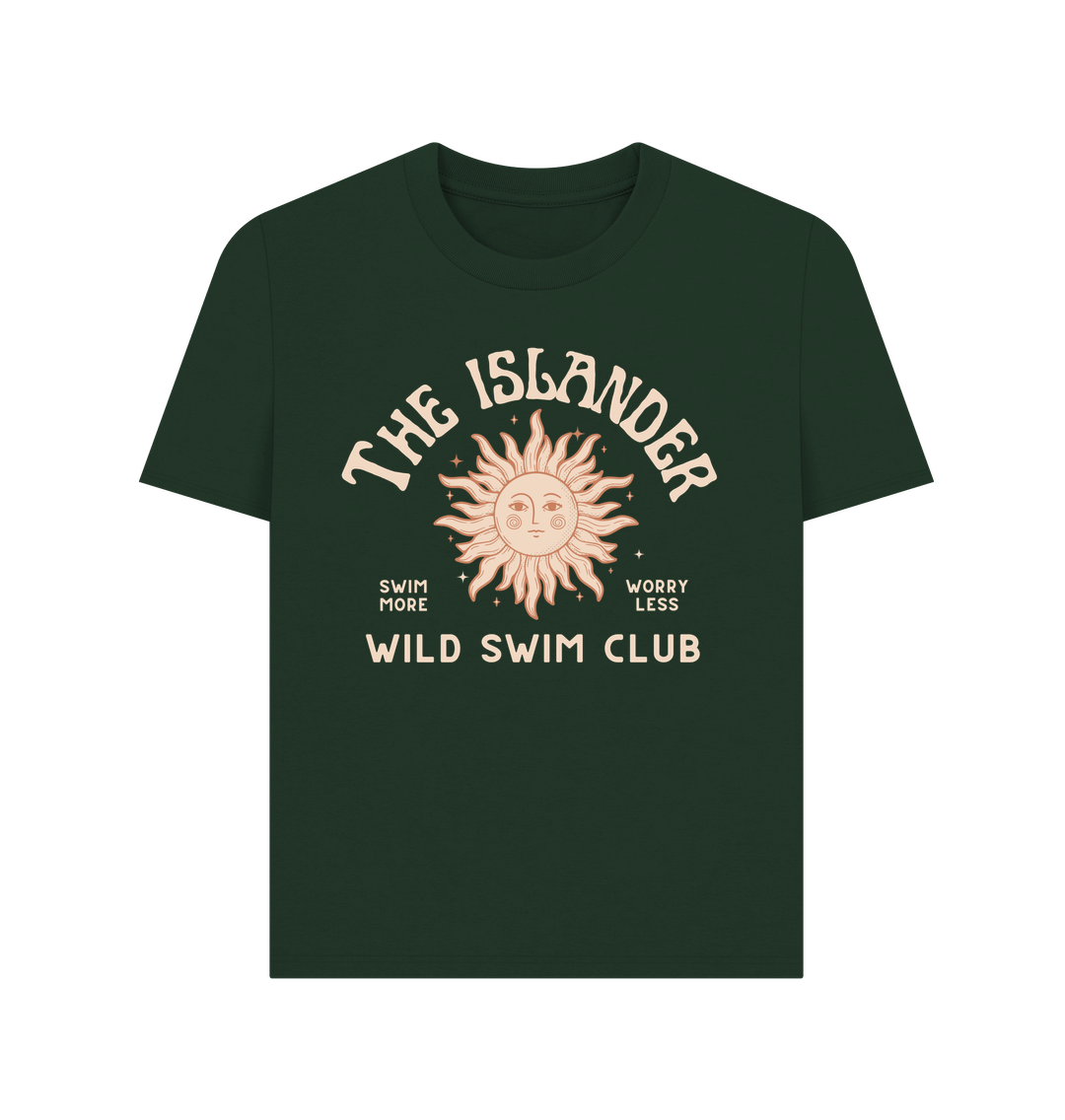Evergreen The Islander - Wild Swimming Club - Women's T shirt - Isle of Wight